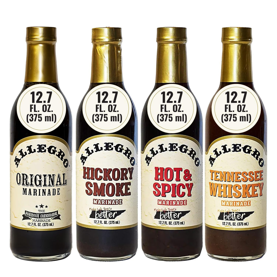 Allegro Marinate Everything Original bottle ready to boost flavor in meats and vegetables
