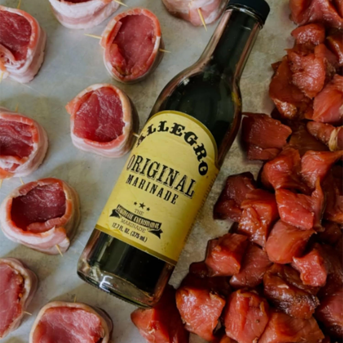 Allegro Original Marinade tenderizes pork chops with bold taste.