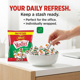 Unwrapped Allen's Minties pieces ready for snacking