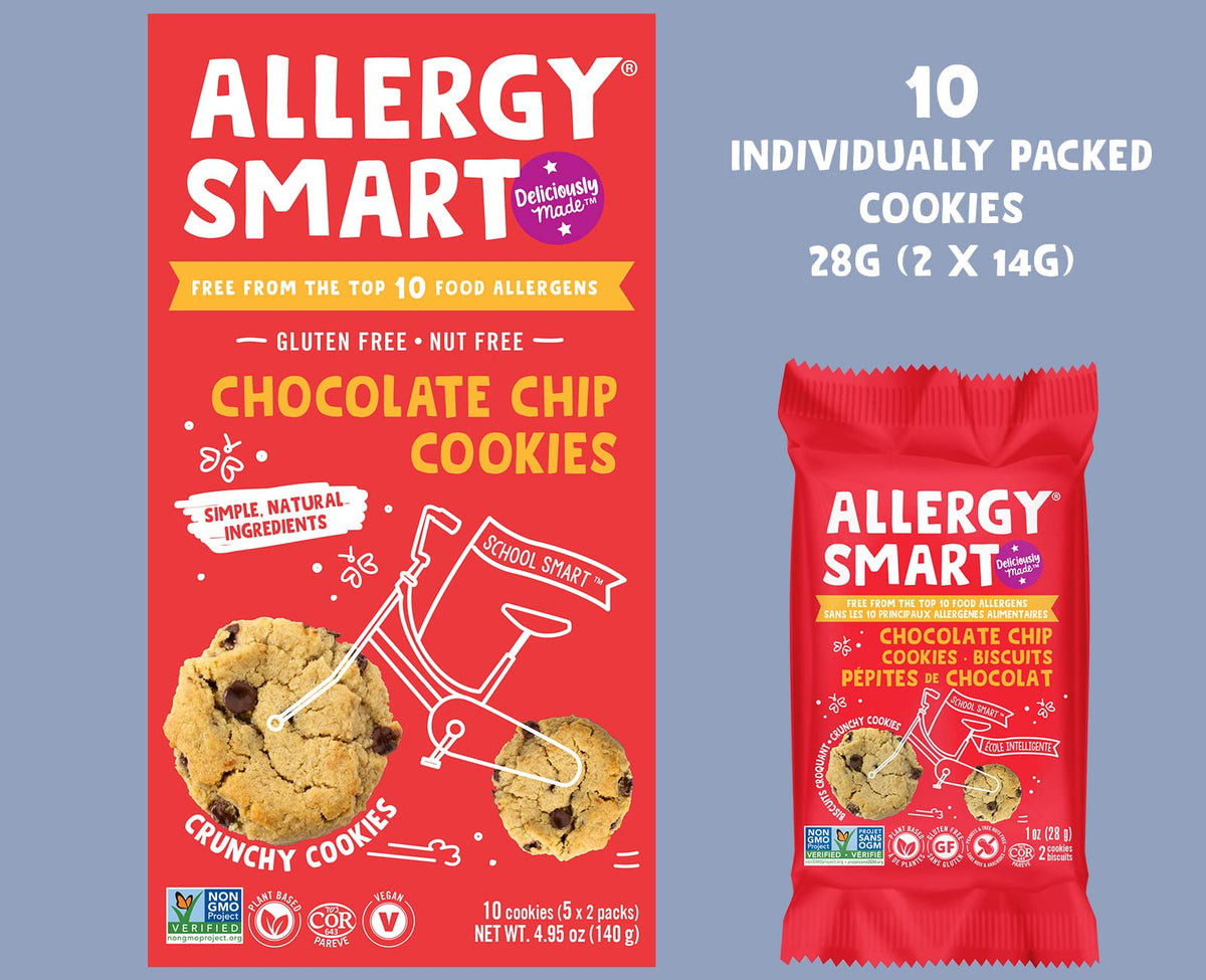 Allergy Smart allergen-free labeling supports easy school snack planning.