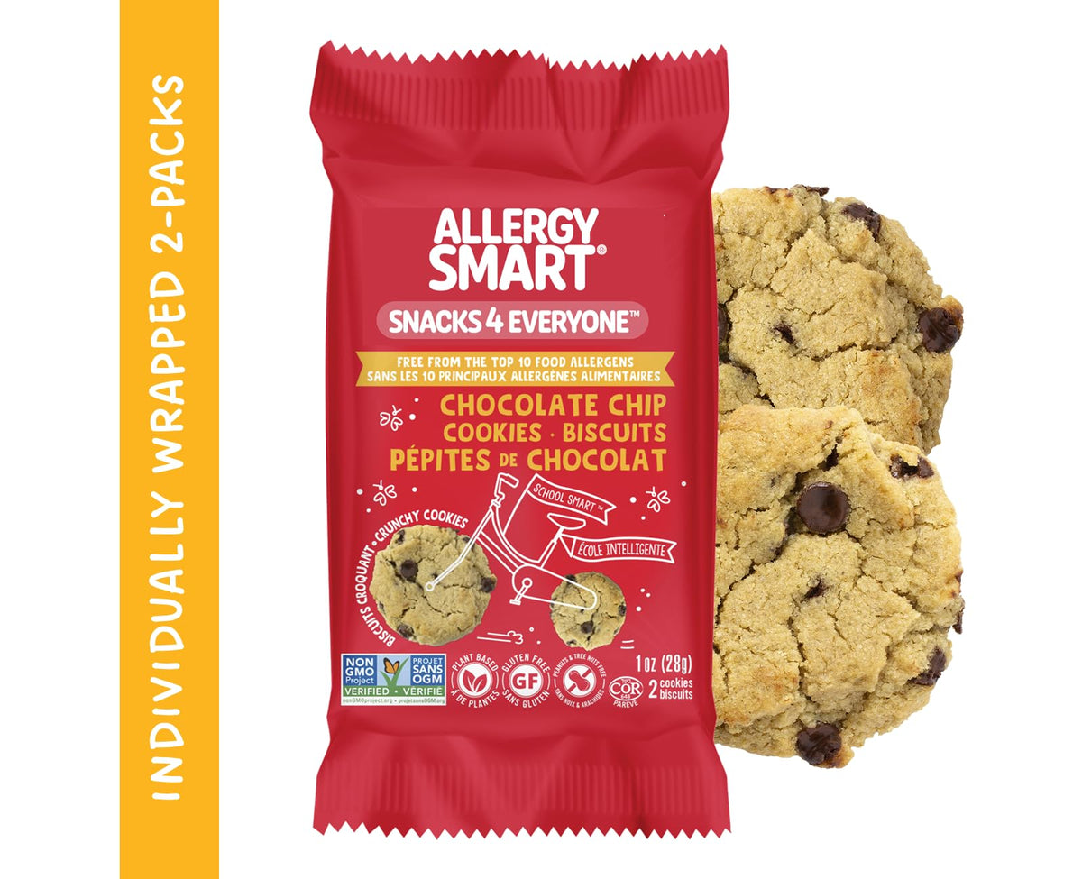 Allergy Smart single-serve cookie two per pack, perfect on-the-go bite.