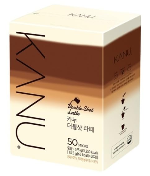 Alliving Kanu Double Shot Latte stick pack for quick, premium coffee on the go.