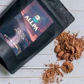 Theobroma cacao heritage adds character to Allpa cacao powder.