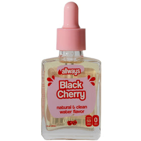 Allways Drops Black Cherry bottle pour adds bold flavor to water