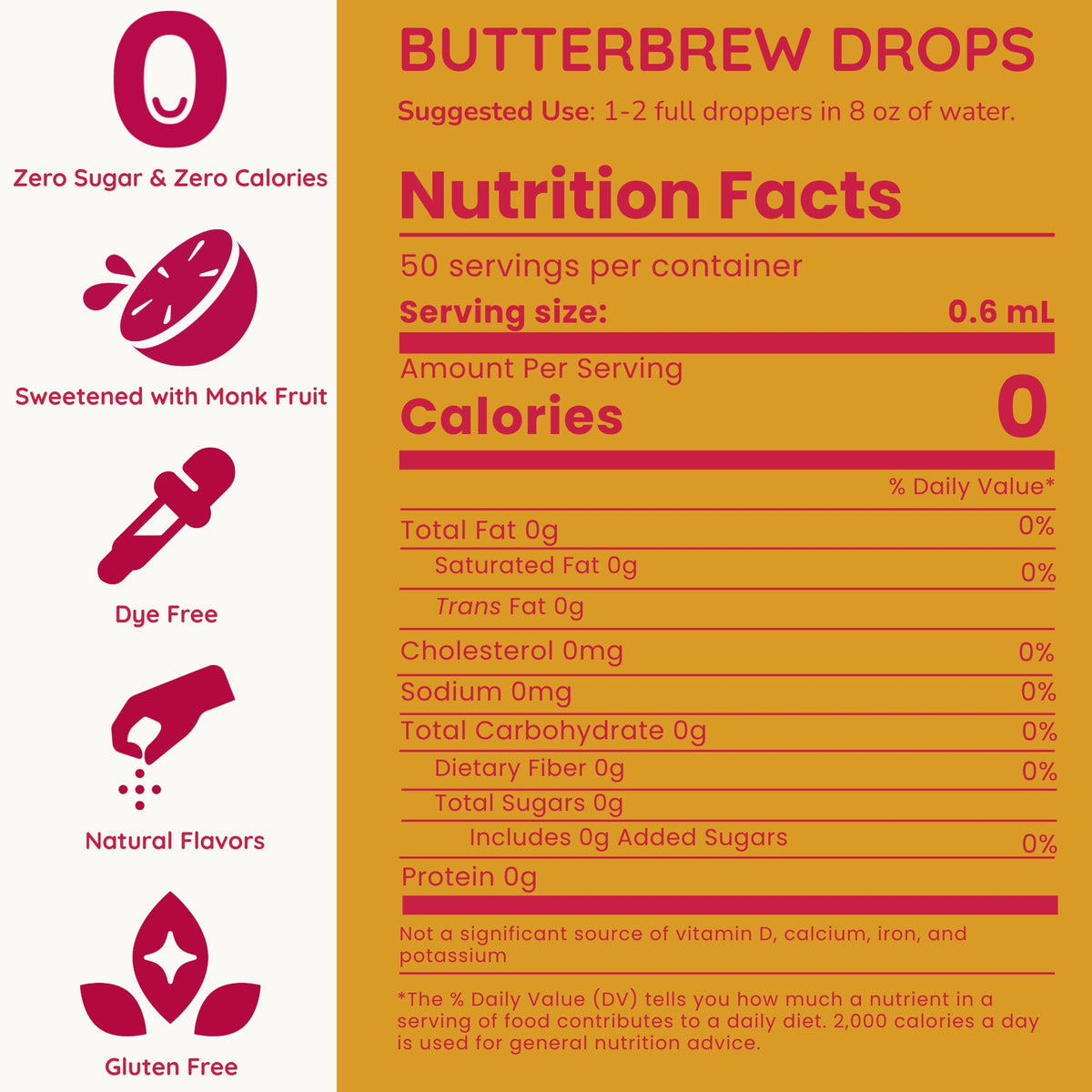 Allways Drops Butterbrew dropper in use delivering precise flavor in water