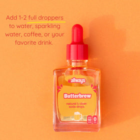 Close-up of Butterbrew label highlighting clean-label ingredients