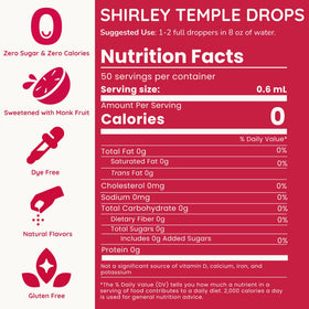 Allways Drops Shirley Temple Drops dropper releasing precise portions for taste control