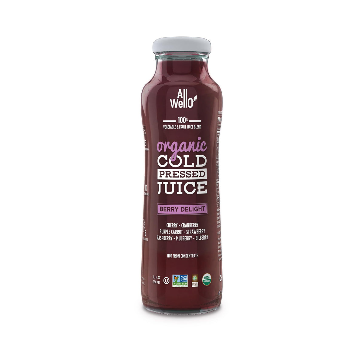 AllWellO bottle-label organic-non-gmo confirms clean, trusted ingredients.