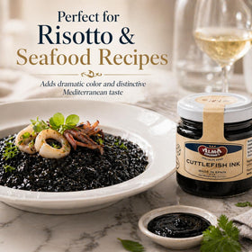 Alma Gourmet calamari seafood dish demonstrates versatile ink use for sauces and pasta