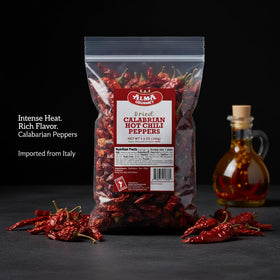 Alma Gourmet dried Calabrese chilies add heat and aroma to sauces.