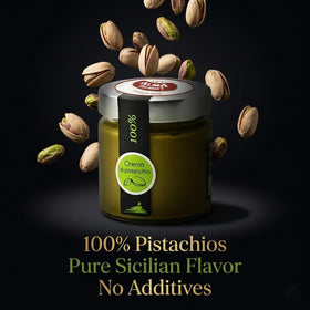 Pouring Alma Gourmet Pistachio Paste creates silky gelato fillings.