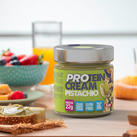 Premium pistachios spotlight Alma Gourmet Pistachio Protein Cream Spread ingredients.