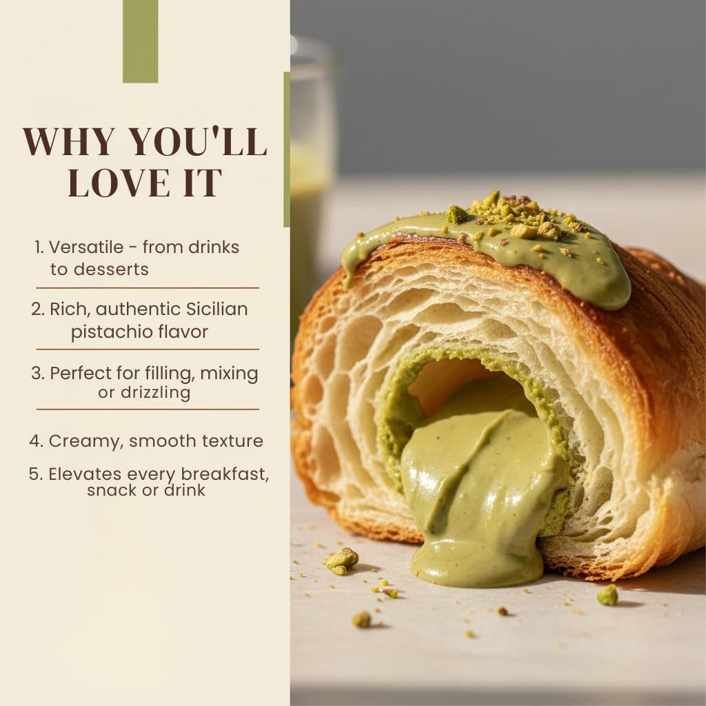 Alma Gourmet Sicilian Pistachio Sauce made in Italy packaging closeup