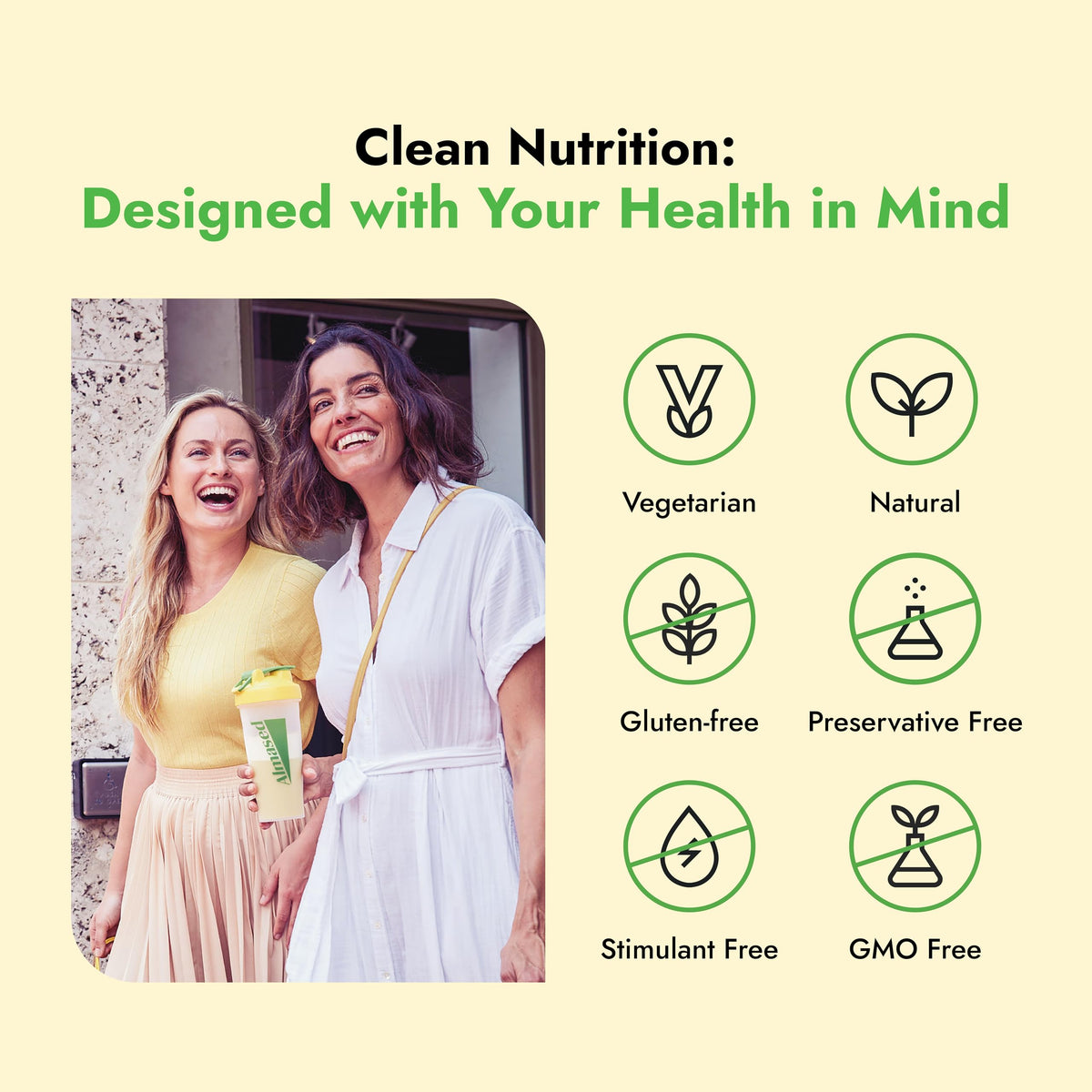 Almased Vanilla Shake, a diet-friendly snack option for busy days.