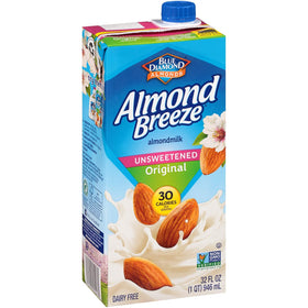 Almond Breeze California almonds close-up highlighting real ingredients.