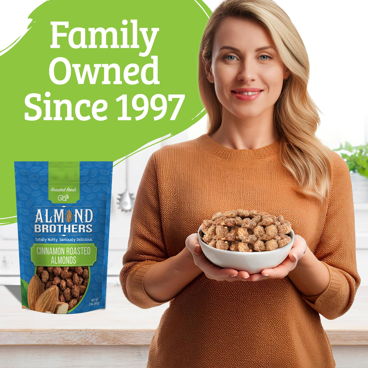 Gourmet nut snacks from Almond Brothers for gatherings