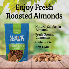 Non-GMO gluten-free almonds from Almond Brothers, ready to snack