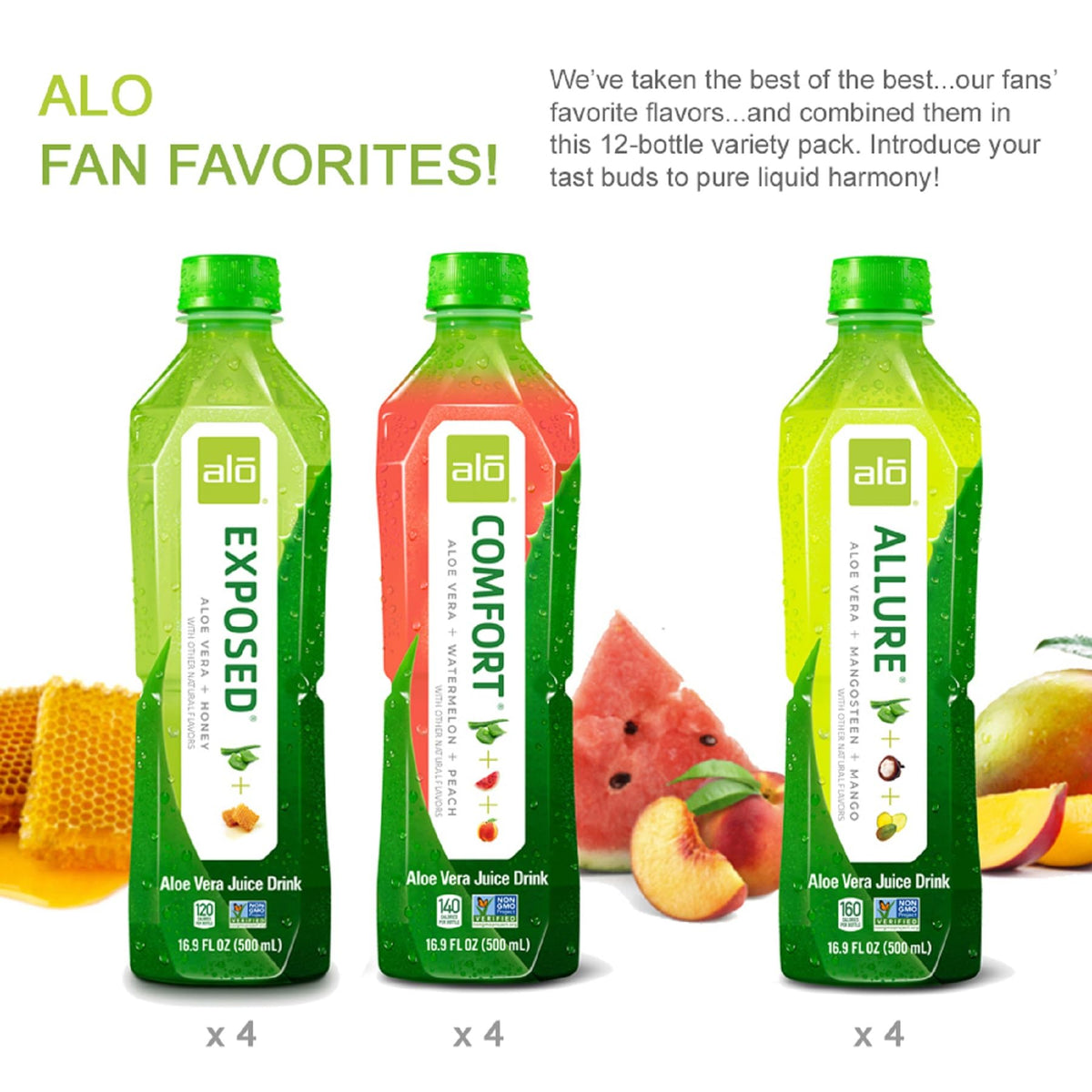 ALO Allure tropical blend bottle, vibrant flavor profile for a refreshing break