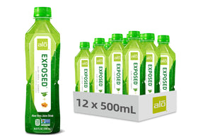 ALO Aloe Vera Juice Drink bottle highlighting real pulp for refreshing hydration