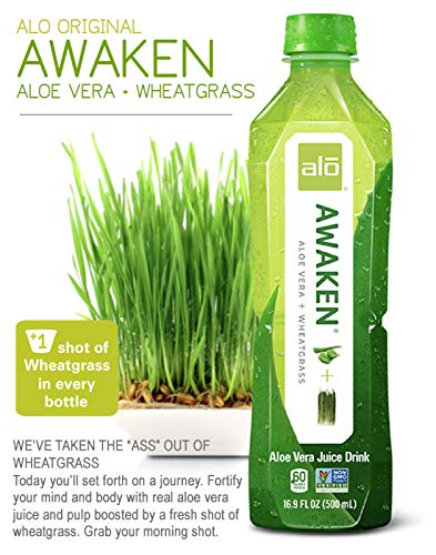 ALO AWAKEN Aloe Vera pulp closeup showing real leaf juice for natural hydration.