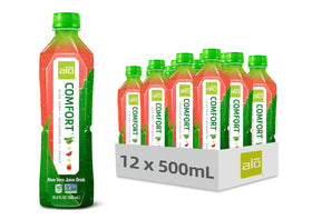 ALO Comfort Watermelon Peach bottle front view highlights refreshing aloe blend.