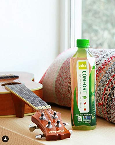 ALO Comfort Watermelon Peach 12-pack display signals convenient refreshment for gatherings.