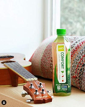 ALO Comfort Watermelon Peach 12-pack display signals convenient refreshment for gatherings.