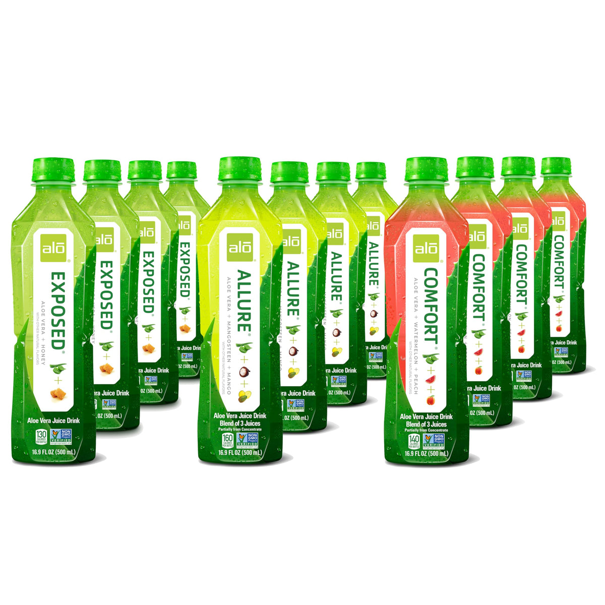 ALO Exposed with Aloe and Honey bottle, natural plant-based indulgence