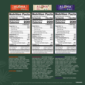 ALOHA Peanut Butter Cup bar wrapped for quick energy on the go.