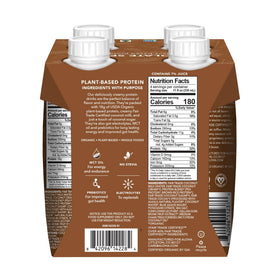 ALOHA Chocolate Sea Salt Protein Drink label notes Fair Trade origin and clean ingredients