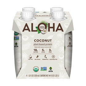 On-the-go lifestyle with ALOHA coconut protein drink in a cooler bag