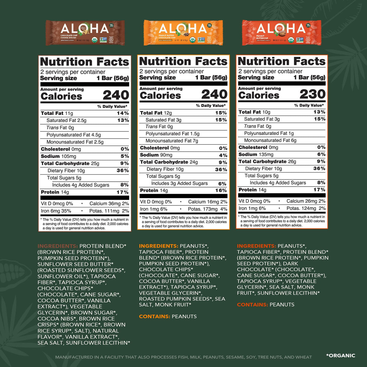 ALOHA peanut butter cup protein bar ready for pre-workout fuel and sustained energy