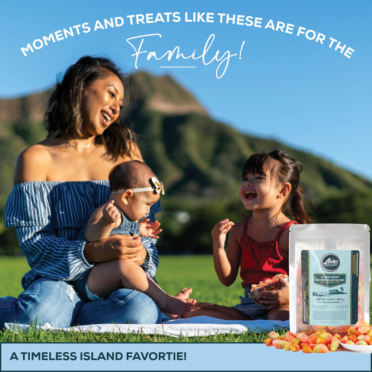 Aloha Right Now Hawaiian candy with iconic tangy-salty flavor
