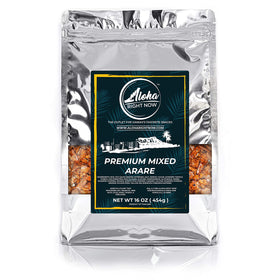 Aloha Right Now Kakinotane crackers with brown glaze offer a flavorful bite.