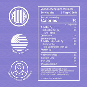 ALOHA Shoyu gluten free label heritage emphasizes Hawaii roots and authenticity