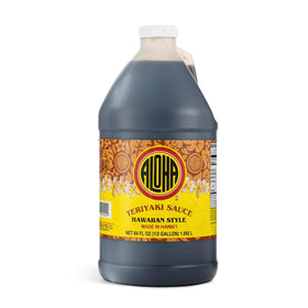 ALOHA Shoyu Hawaiian Teriyaki bottle pouring glaze for versatile teriyaki dishes