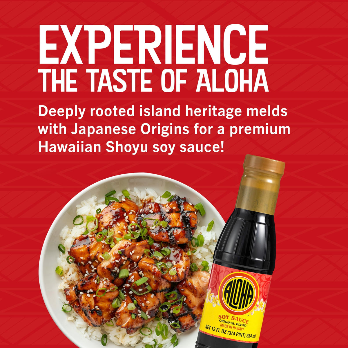 Aloha Shoyu Original bottle pouring, perfect for marinades and quick stir-fries.