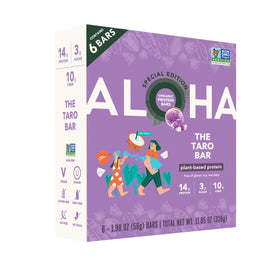 ALOHA Taro Special Edition packaging highlights vegan ingredients for on-the-go snacking