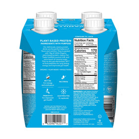 ALOHA Vanilla protein drink outdoors after workout for hydration.