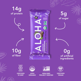 ALOHA vegan gluten-free protein bar for plant-based snacking on the go
