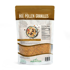 Alovitox Bee Pollen Granules Spoon – easy sprinkle on shakes