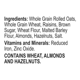 Alpen Muesli Original cereal ingredients close-up showing wheat flakes, oats, and nuts