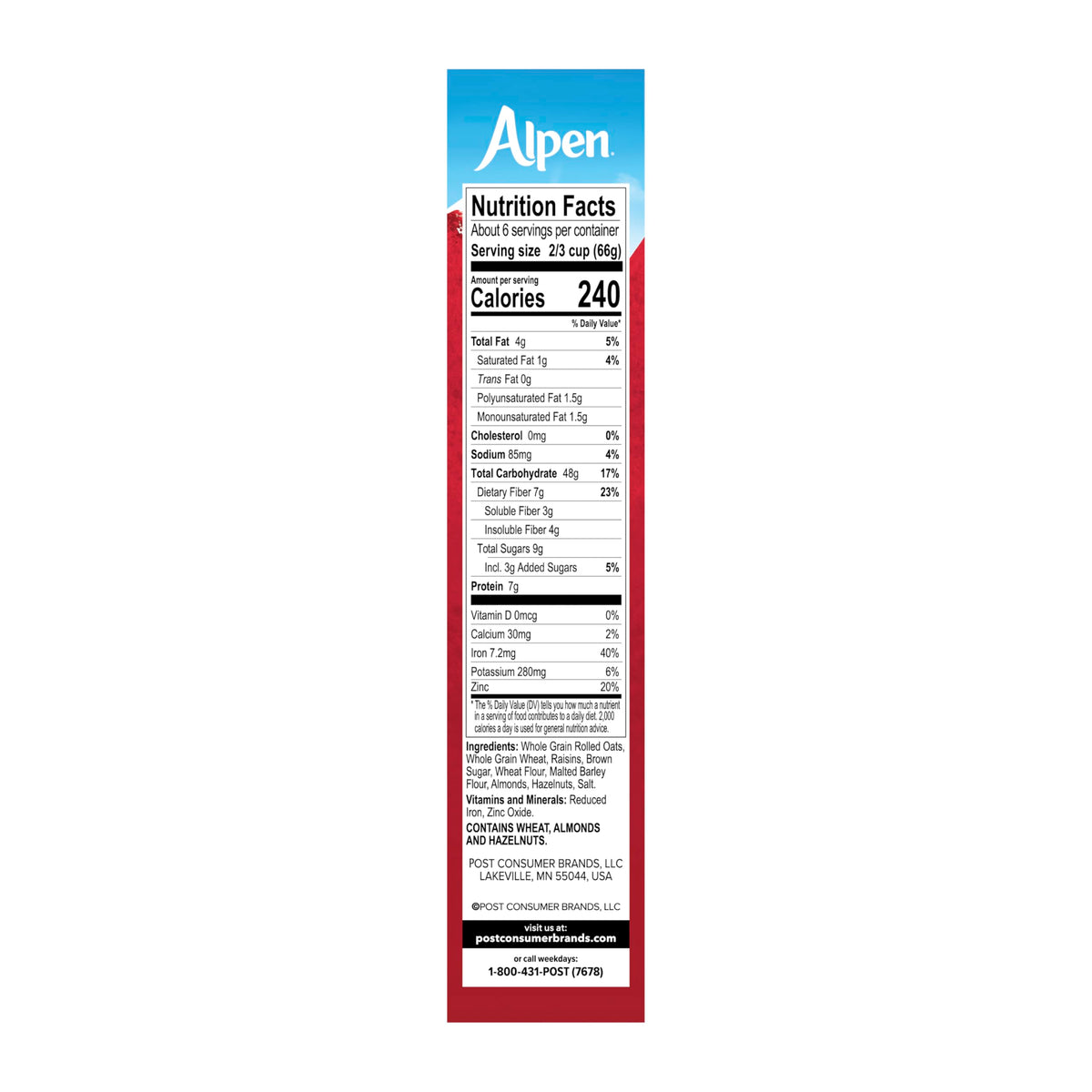 Alpen Muesli Original raisins close-up, juicy natural sweetness