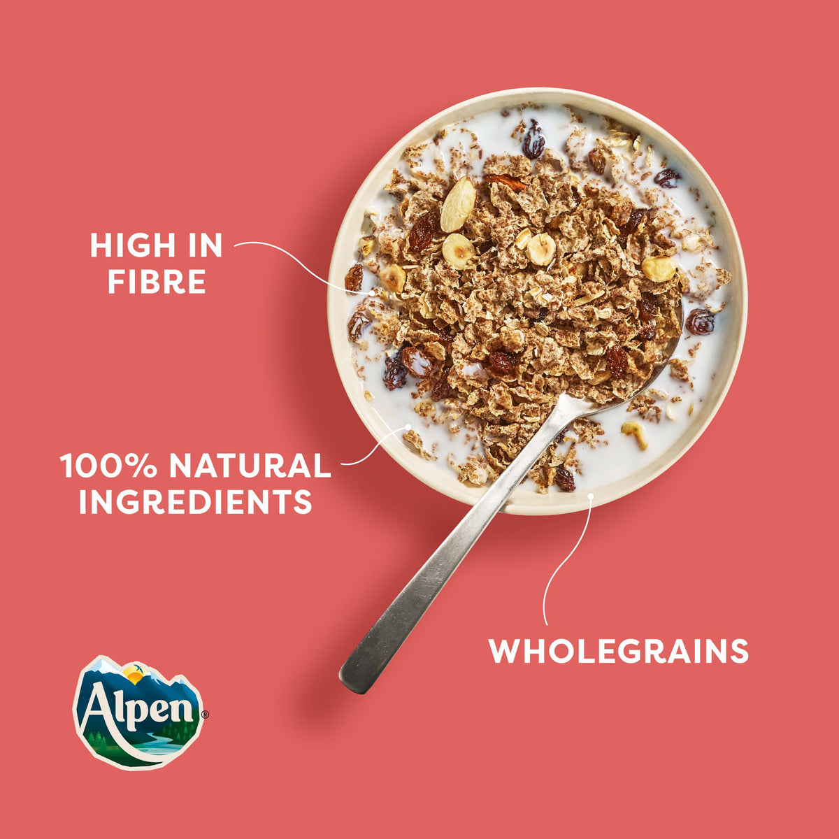 Alpen Original Muesli 950g in a serving bowl for a quick, satisfying morning