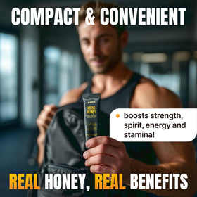 Ingredient blend label for Alpha Performance Royal Jelly Honey for Men highlights herbal nutrients.