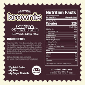 Alpha Prime Bites birthday cake blondie, inviting flavor for a post-workout treat.