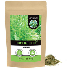 Alpi Nature Horsetail Tea packaging signals pure herb quality for confident purchase.