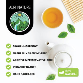 Alpi Nature Yarrow Tea infuser brew emits clean aroma