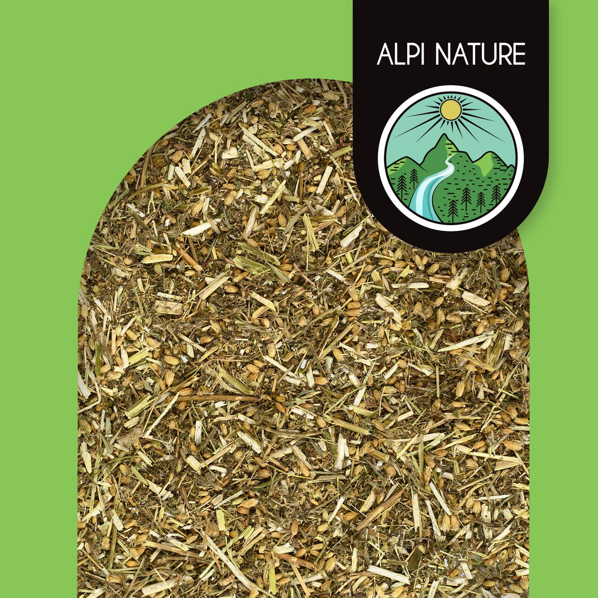 Alpi Nature Yarrow Tea loose leaves close-up shows finely cut yarrow