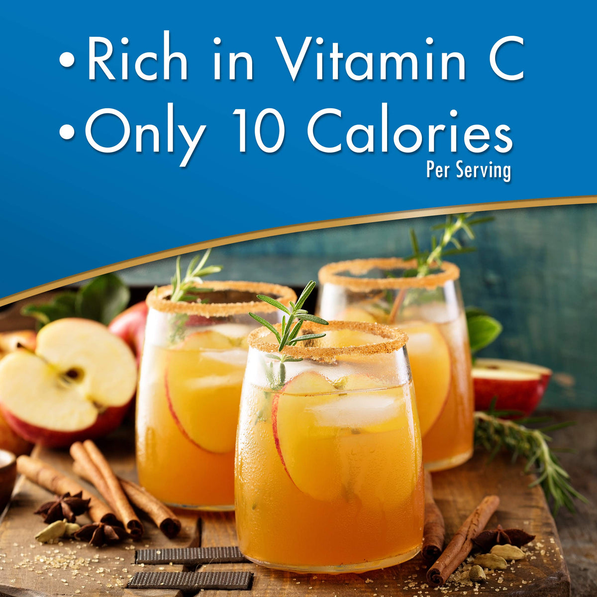 Alpine apple cider smoothie with vanilla yogurt for a refreshing breakfast.